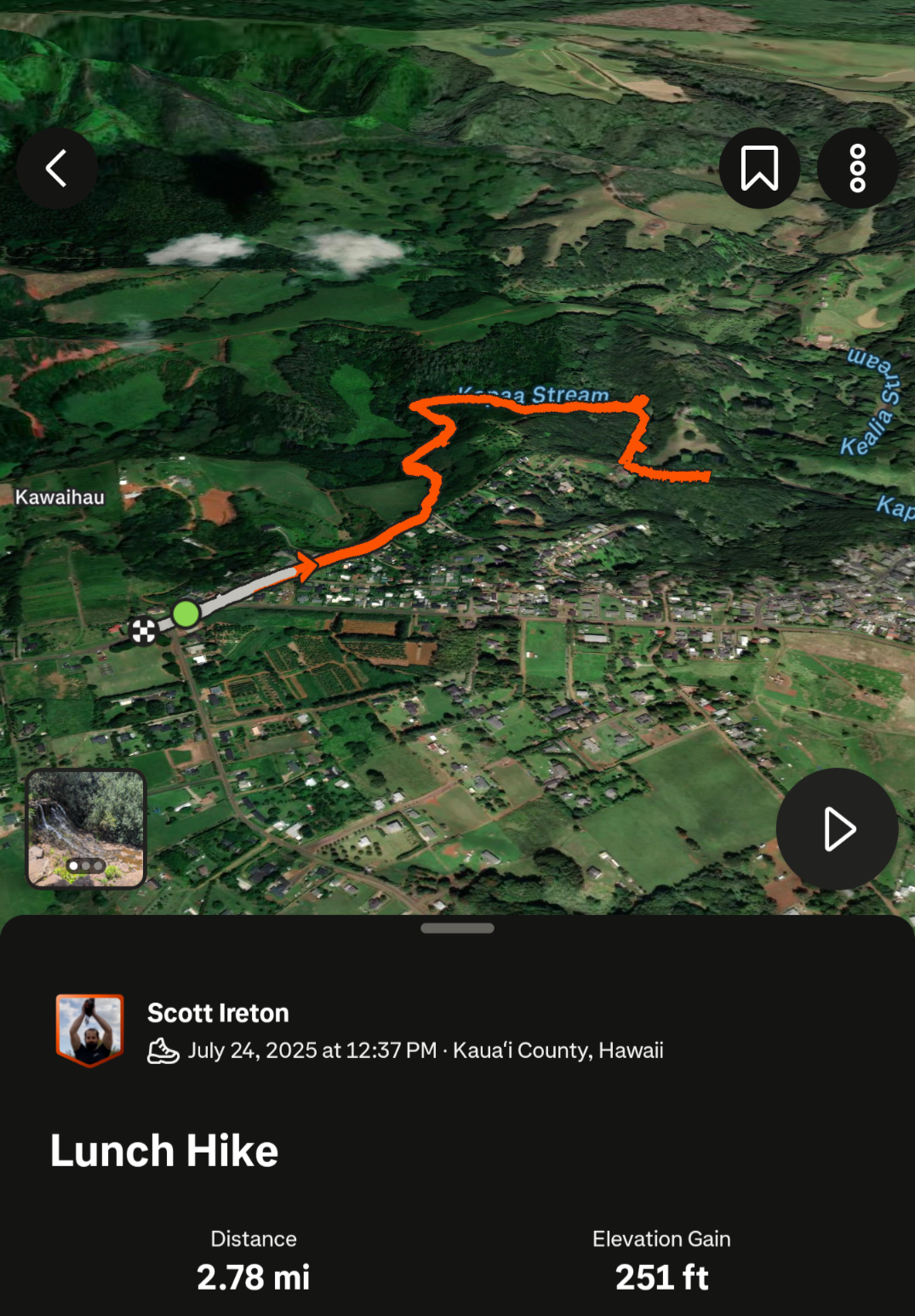 Strava log